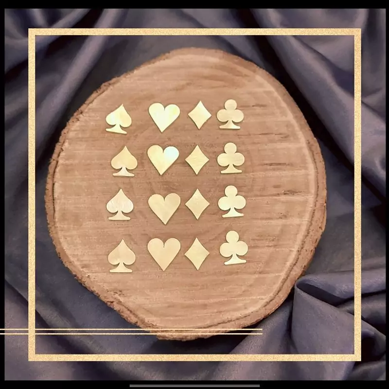 یراق تزئینی چوب برنجی 4 عددی 1cm