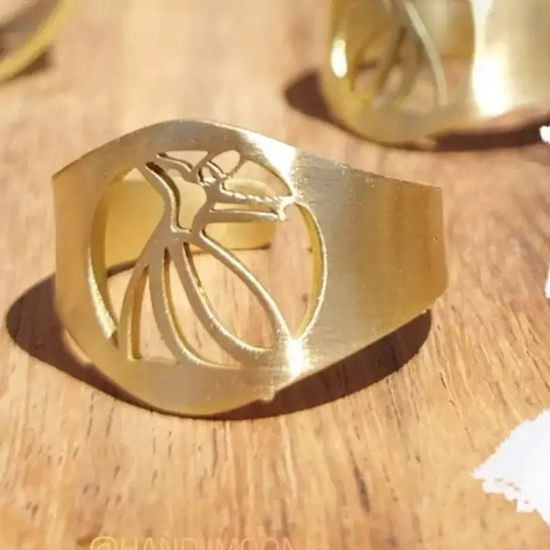 انگشتر برنجی رقص سماء