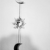 ریسه دکوری کیهانی نقرهای و طلایی، محصول گالری هندیمون