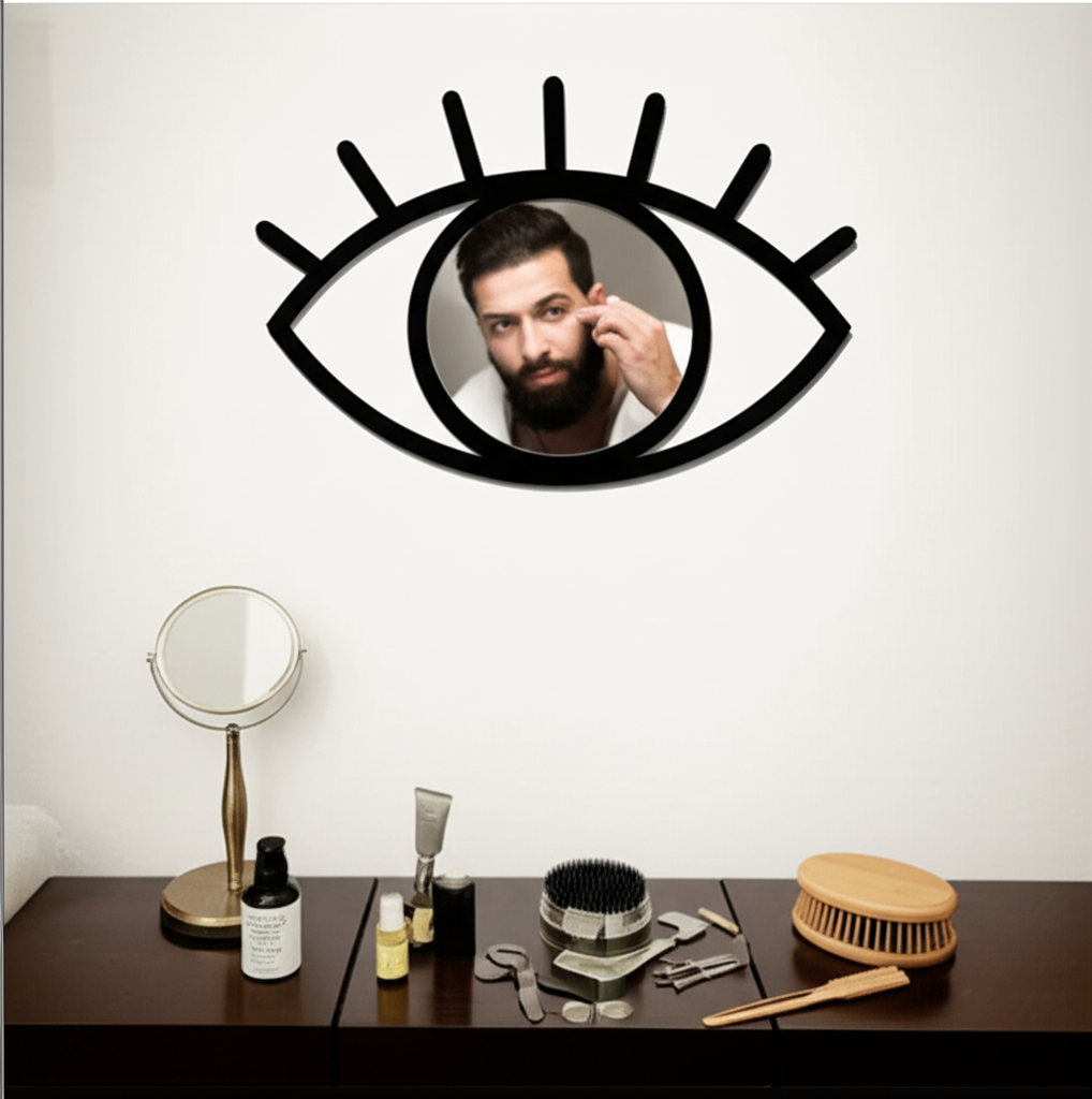 آینه دکوراتیو چشم 30سانتی